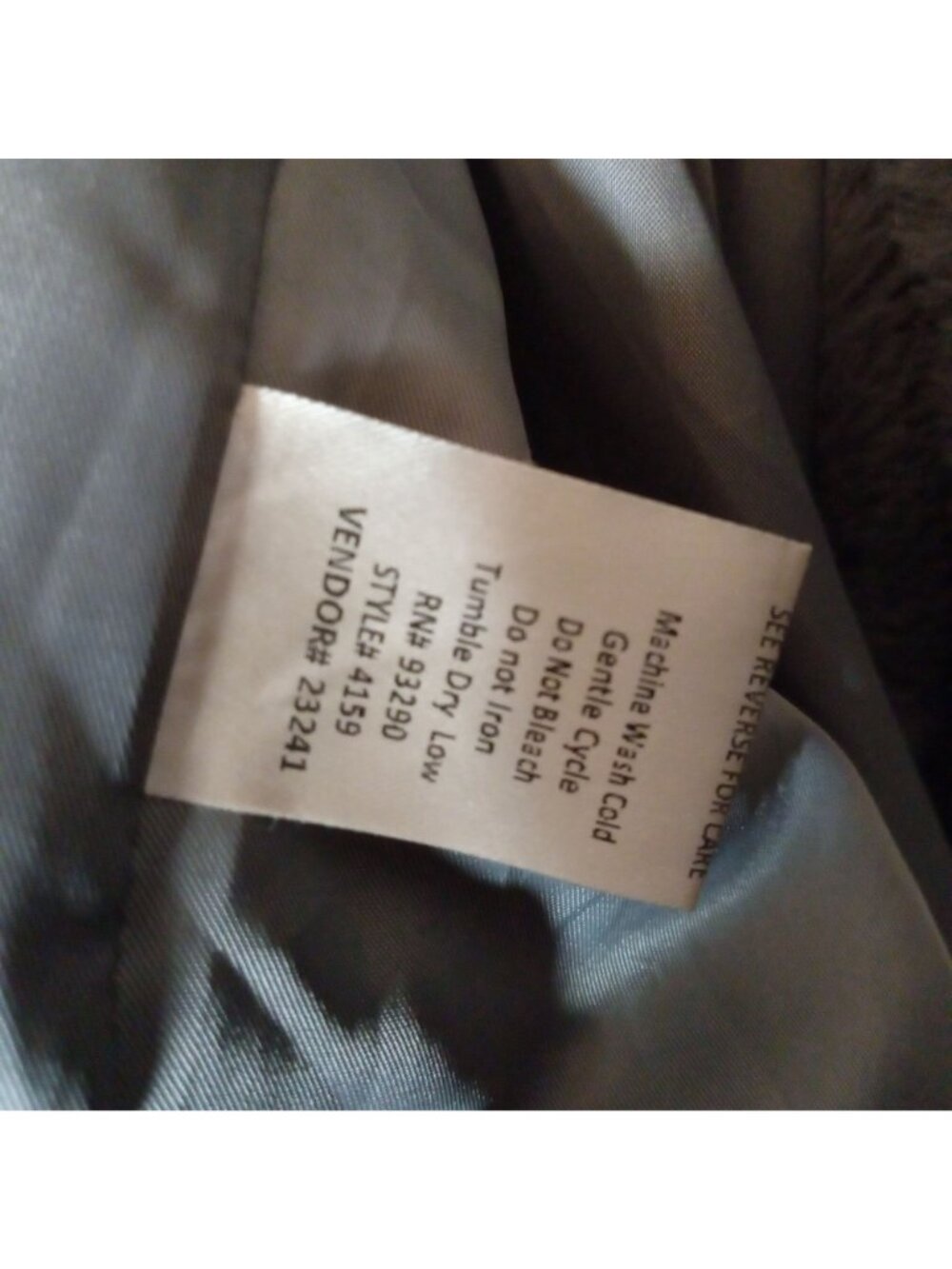Cotton Emporium Womens Faux Fur Cropped Jacket Gray Size M Hook Plush Fuzzy USA - Picture 5 of 10